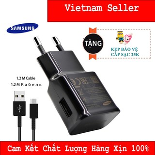 Trọn bộ Sạc nhanh zin máy cho Samsung S9 Plus/S9 QuickCharge 3.0 + Tặng Kẹp Bảo Vệ Cáp Sạc
