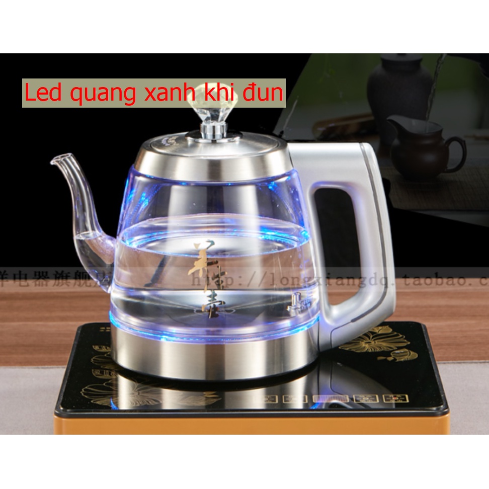 Bộ Đun Nước Điện Tự Động Pha Trà Led Màu Xanh