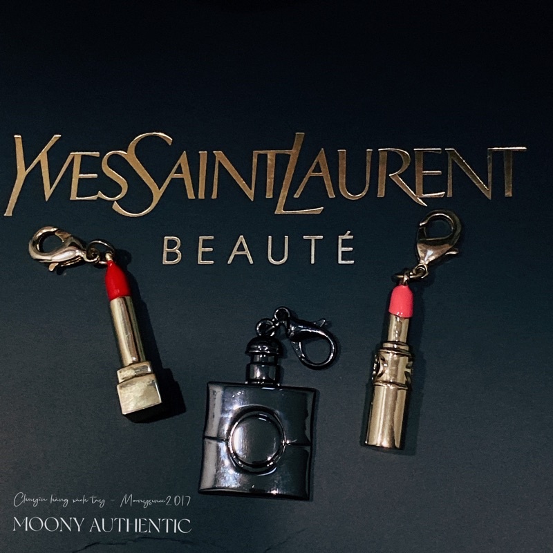 Móc treo túi charm bag YSL hàng Gift auth , Charms trang sức cho túi, ví hoặc chìa khoá YSL