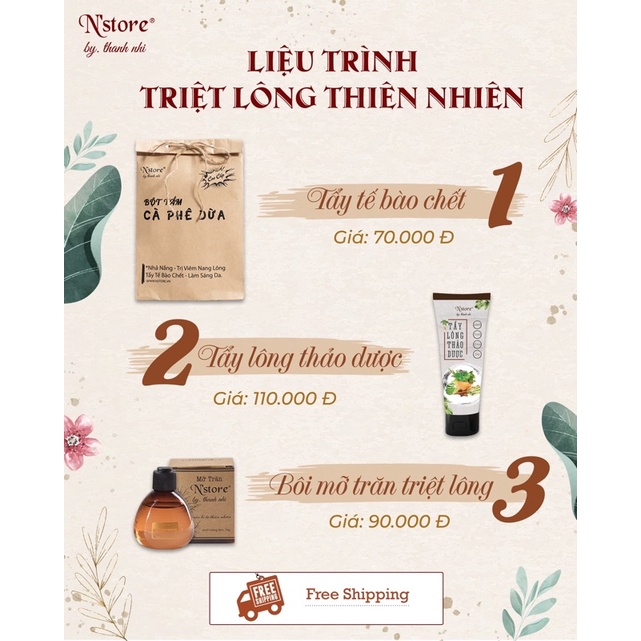 Combo triệt lông Mỡ Trăn Nstore By Thanh Nhi và Tẩy lông