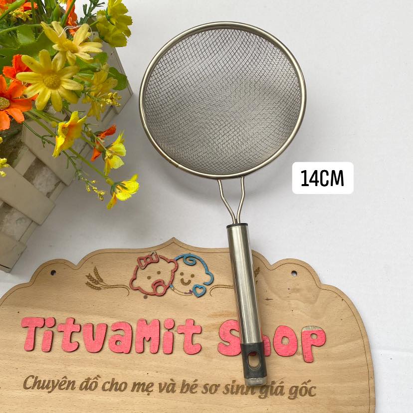 Rây lọc cháo cho bé ăn dặm đủ size 10-12-14cm