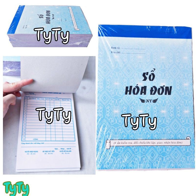 10 Cuốn Sổ Hóa Đơn 2 Liên (Loại 2 liên và 2 liên 1 đế)