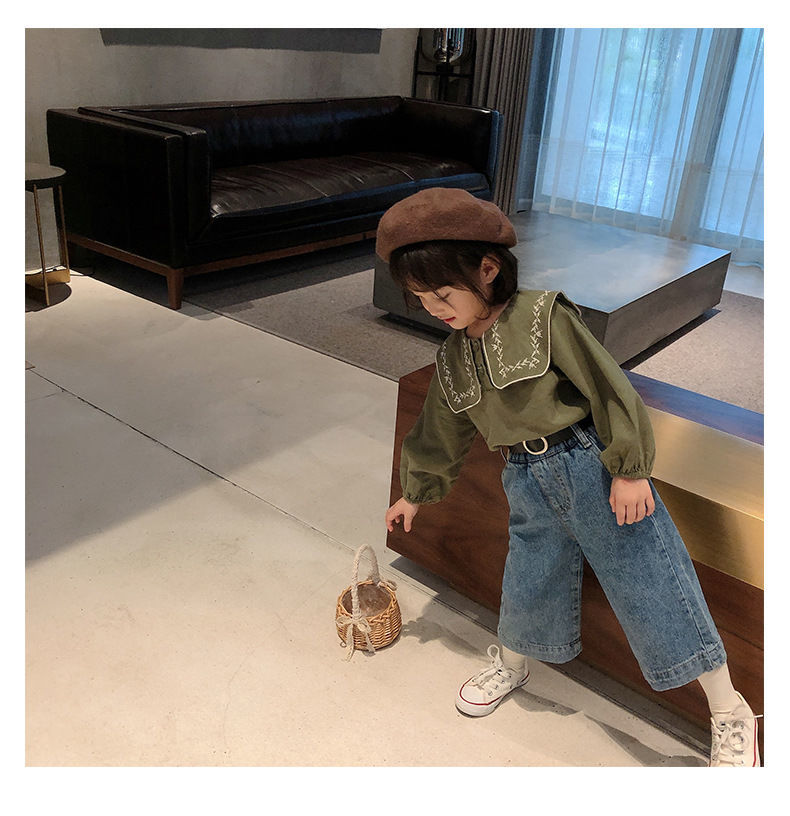 Quần Jean Ống Suông Rộng Cá Tính Theo Phong Cách Hàn Quốc 2022 Dành Cho Nữ