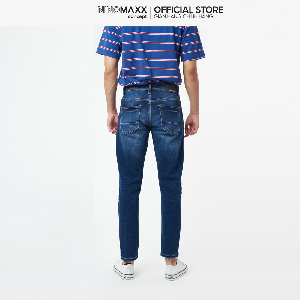 Ninomaxx Quần jean Nam Crop chất liệu cotton 2202025
