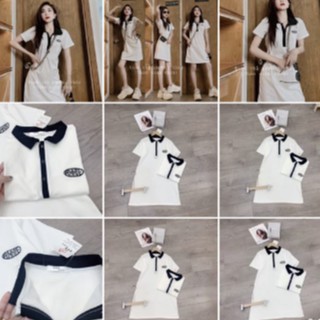 Váy pô lô cổ bẻ chất coton tàu cực xinh