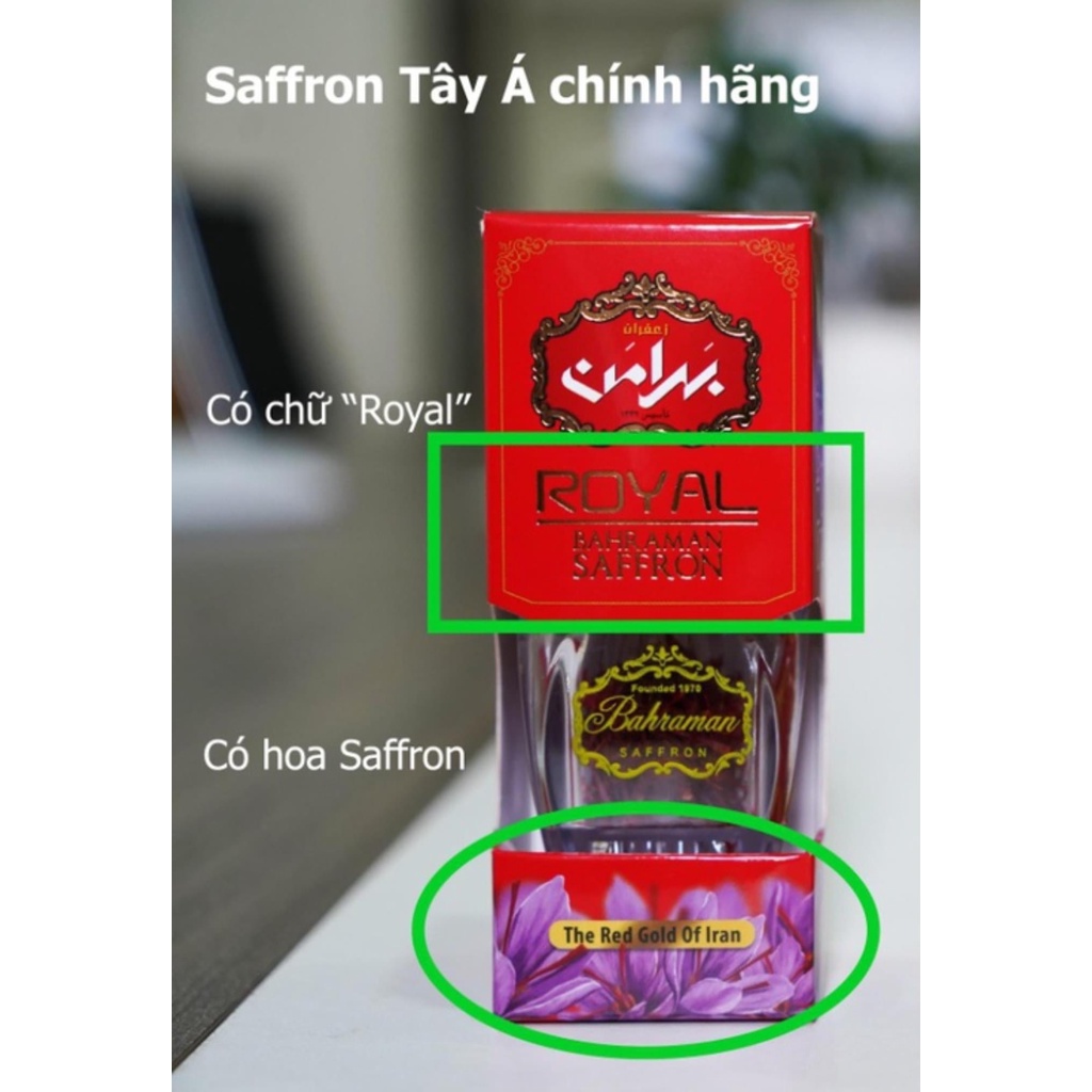 1Gr Saffron Tây Á - Bahraman Saffron Nhụy hoa nghệ tây 1 gram