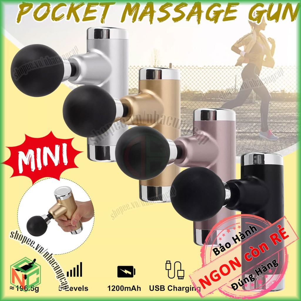 [Rung Mạnh] Thiết Bị Máy Mát Xa Toàn Thân Cầm Tay - Máy Massage Mini Nhỏ Gọn - NLMS-PMG