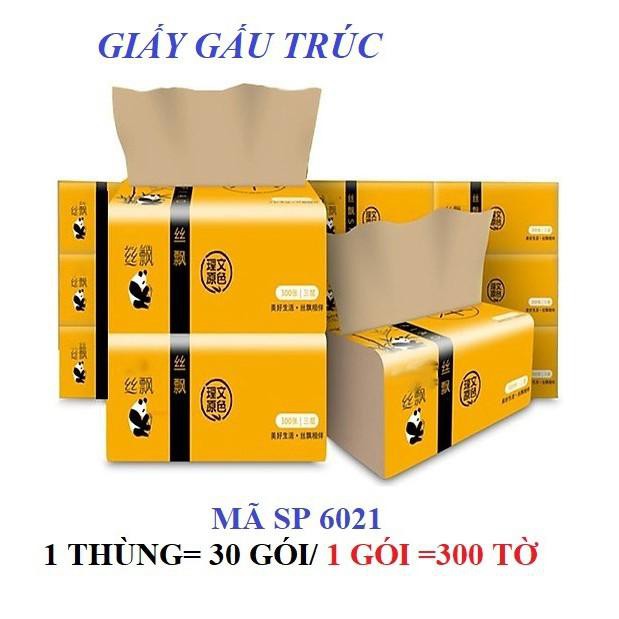 (HÀNG CHUẨN) GIẤY ĂN GẤU TRÚC THÙNG 30 GÓI SIÊU DAI SIÊU BỀN