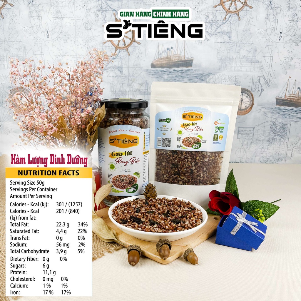 Gạo Lứt Rong Biển STIENG Ăn Kiêng Giảm Cân