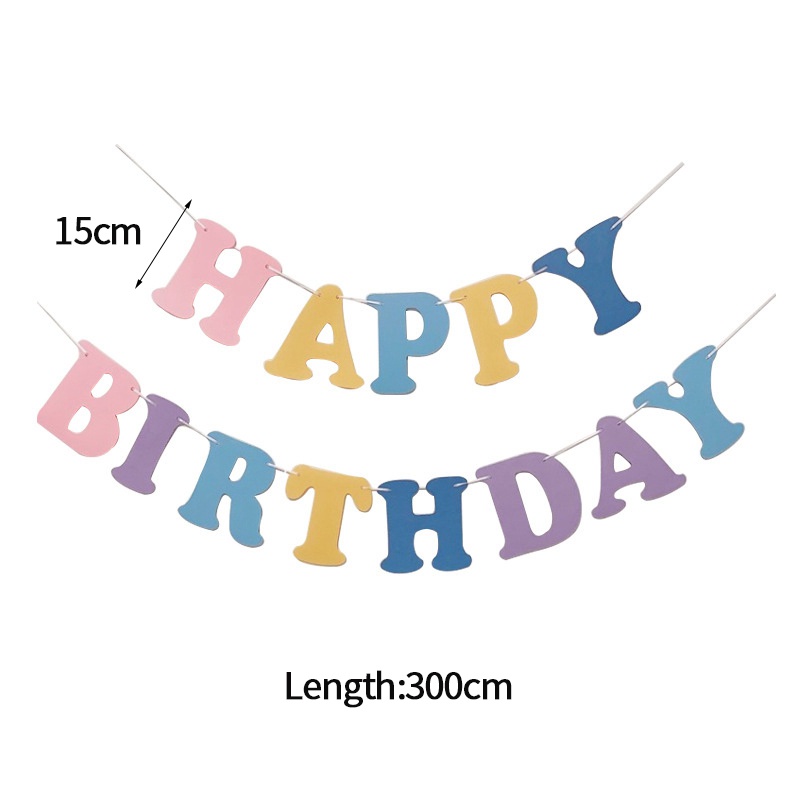 Băng Rôn Chữ Happy Birthday Trang Trí Tiệc Sinh Nhật