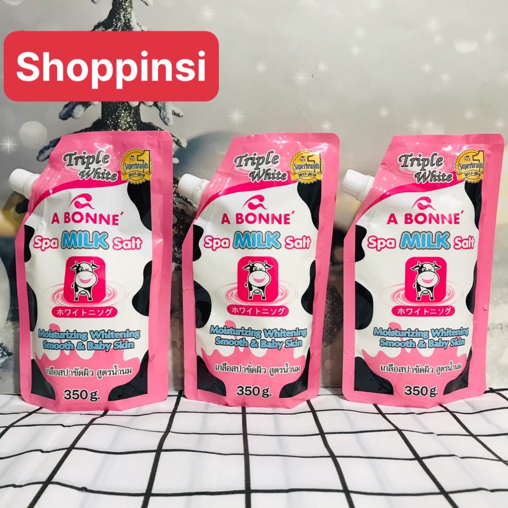 Muối tắm sữa bò tẩy tế bào chết A Bonne Spa Milk Salt 350g Thái Lan