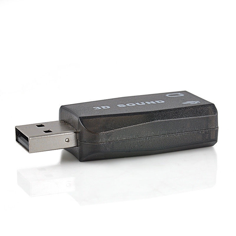 Card chuyển đổi âm thanh 3D tai nghe âm thanh nổi USB sang giắc cắm micro 3.5mm cho máy vi tính | WebRaoVat - webraovat.net.vn