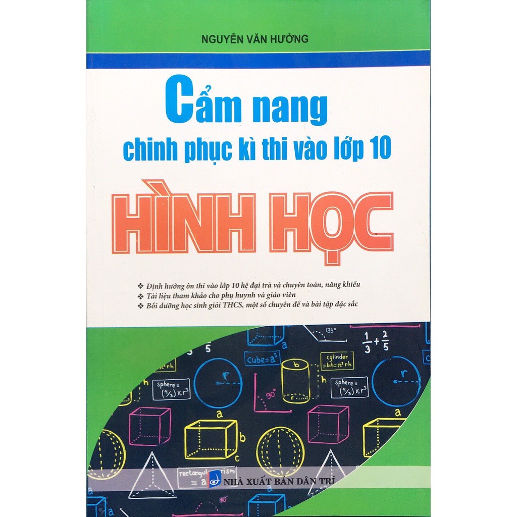 Sách - Cẩm Nang Chinh Phục Kì Thi Vào Lớp 10 Hình Học