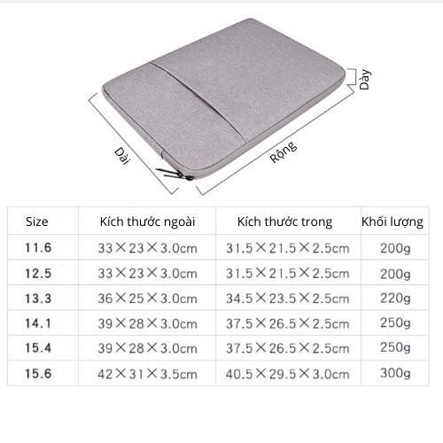 Túi chống sốc Laptop / Macbook cao cấp 13,3 14 15,6 inch ND05 - Bảo Hành 1 Năm I Đựng Bao Da Nam Nữ II 2024