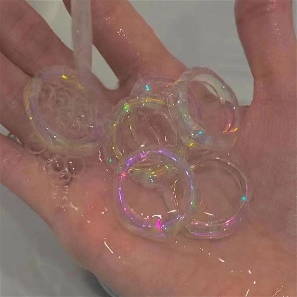 Nhẫn đeo tay bằng nhựa resin phong cách retro thời trang cho nữ