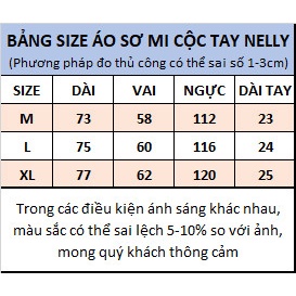 Áo SƠ MI Nelly - Heybig : Mẫu SƠ MI KẺ XANH