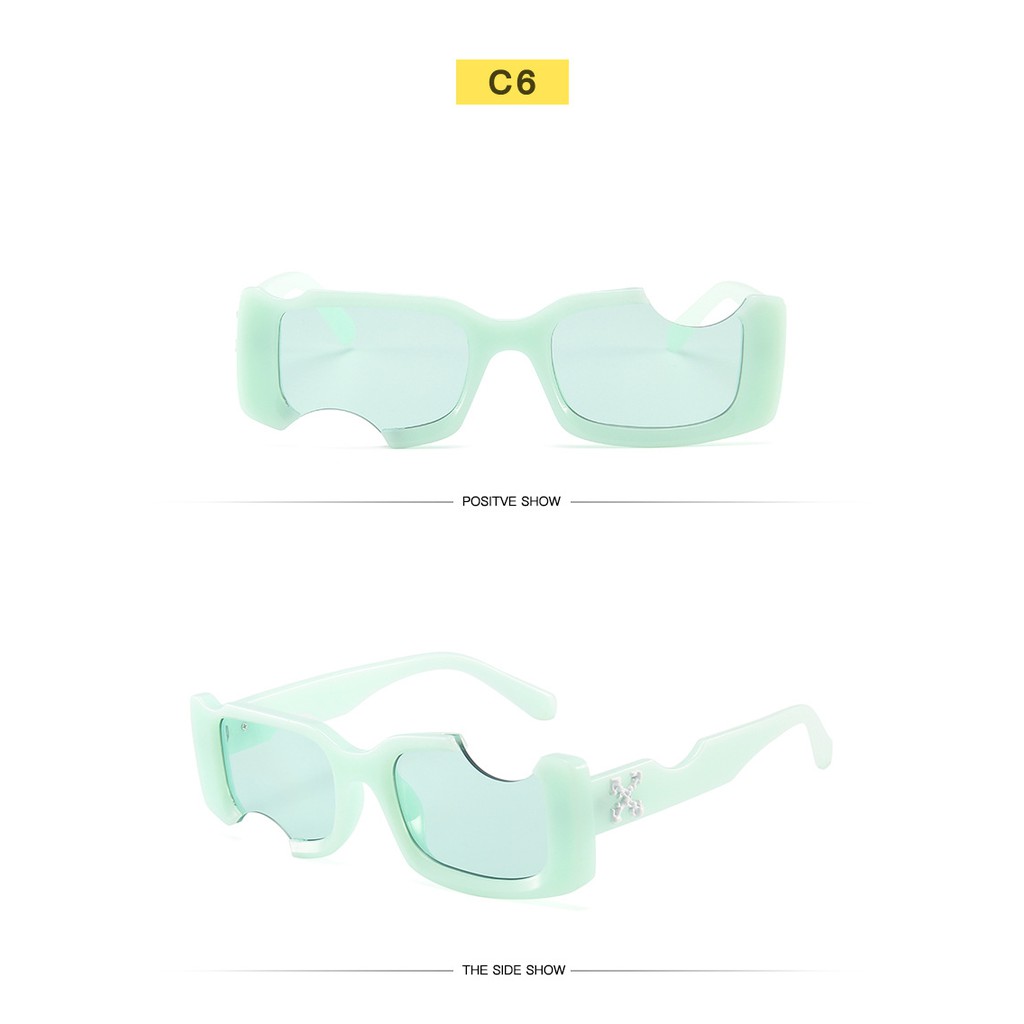 【Bản lề kim loại】Personality Khắc Lõm Hình Vuông Kính Mát Nữ/Nam | BigBuy360 - bigbuy360.vn