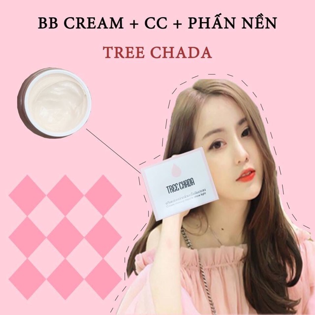 Kem Trang Điểm Ma Thuật TREE CHADA Cream Makeup Muscle Snow Light