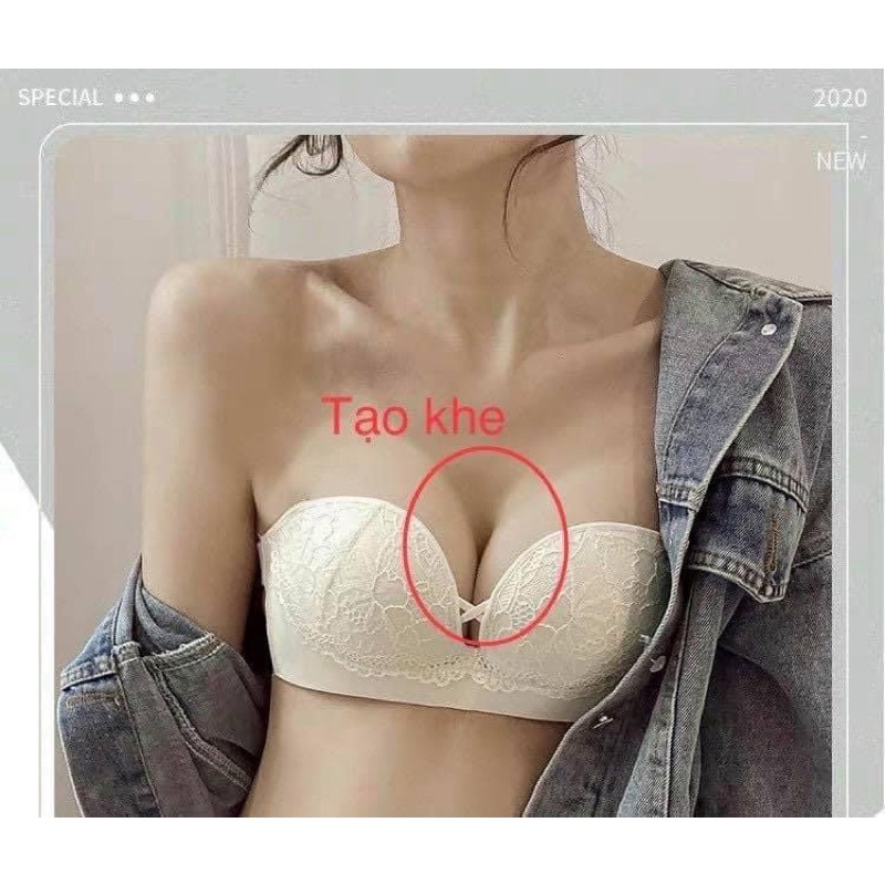 Áo quây siêu ôm nâng ngực không dây đệm dày chống tụt, chắc chắn