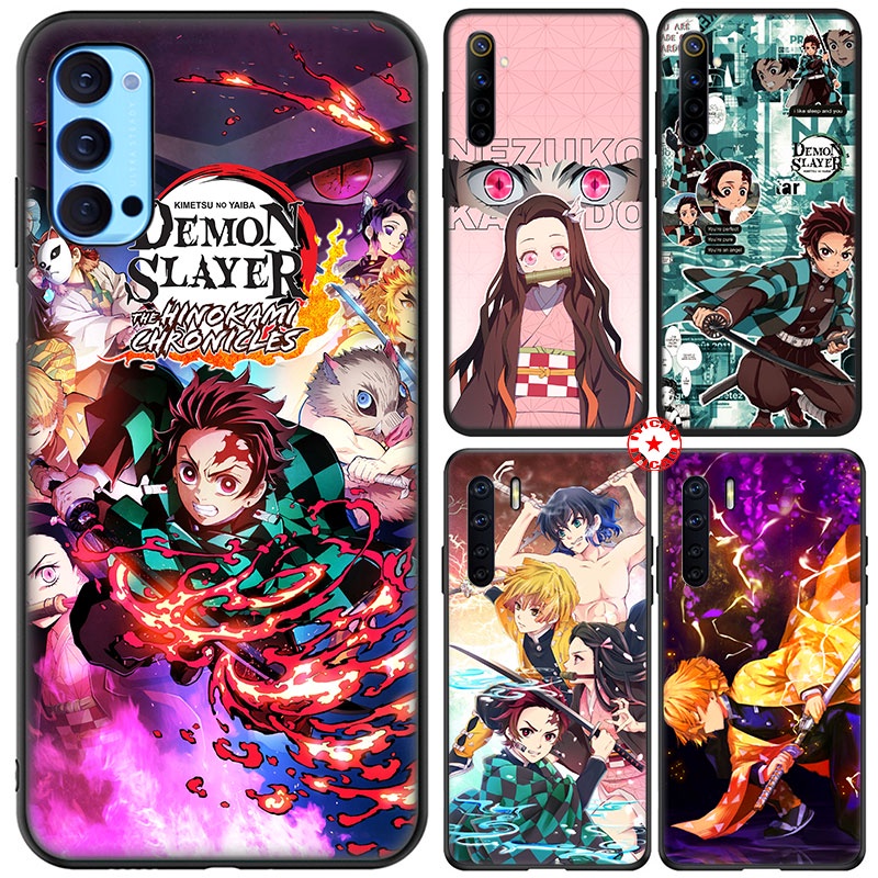 Ốp điện thoại họa tiết Demon Slayer Kimetsu no Yaiba cho OPPO A3S A5 A5S A7 A12 A12S A12E A37 A39 A57 A59 A77 F1S F3 NEO 9