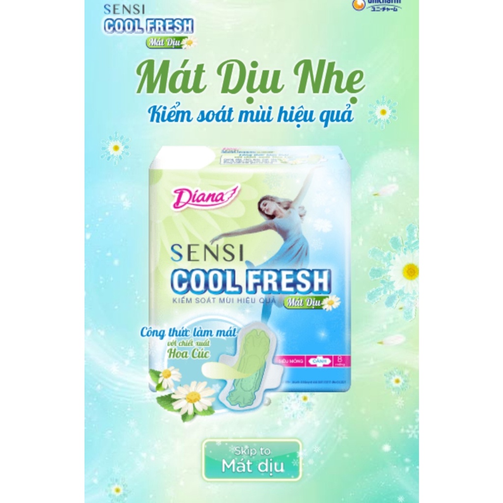 Diana Sensi Cool Mát diệu (hoa cúc)