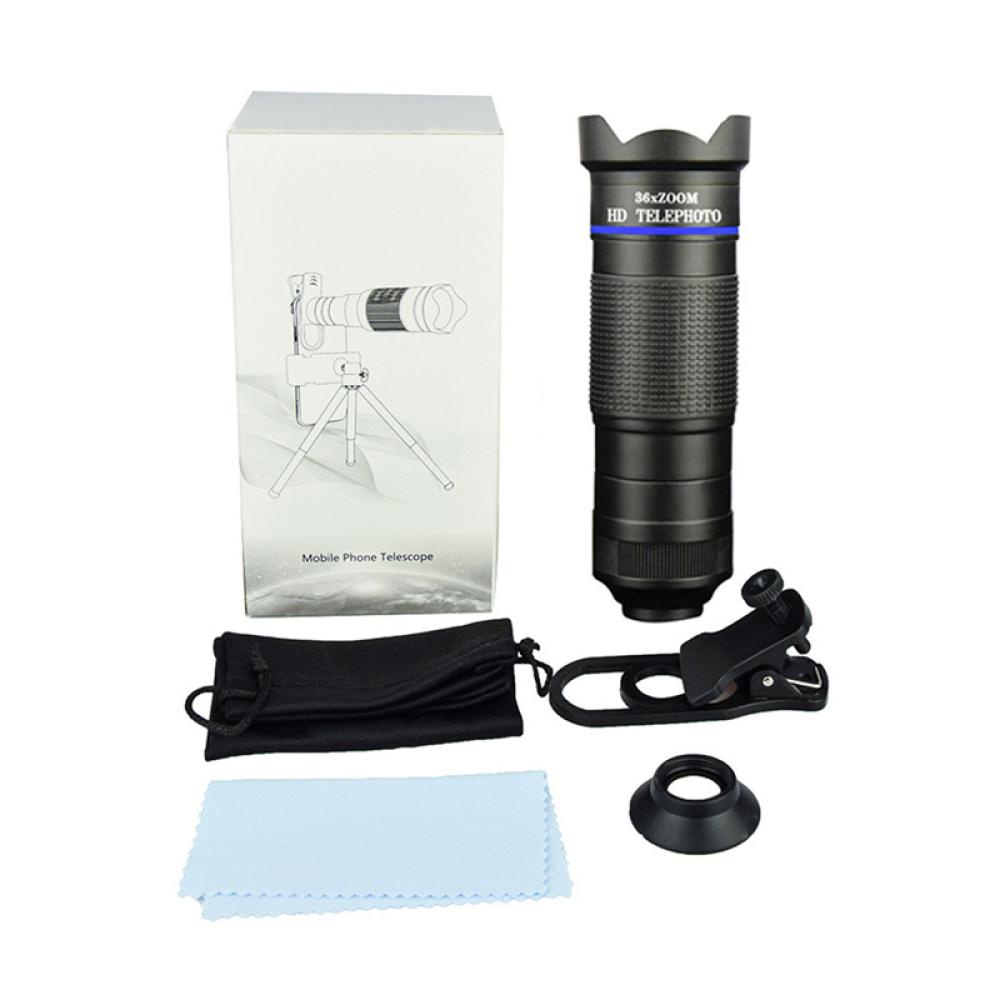 Ống Kính Góc Rộng 36X Telephoto 4 Trong 1 Zoom Macro Cho Điện Thoại Timely C9Q2