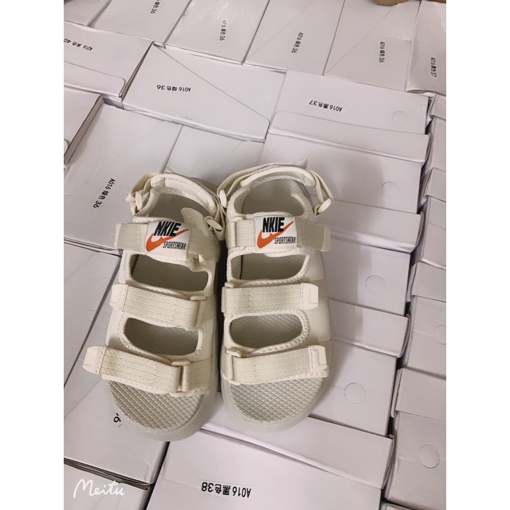 (A016) Sandal nữ 3 quai ngang phong cách Hàn Quốc CAO CẤP NKIE (hàng loại 1) !