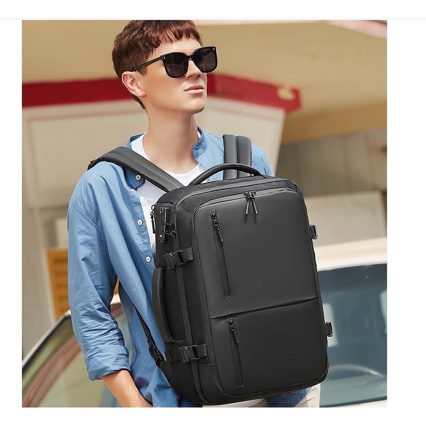 Balo nam thời trang tích hợp chống trộm chống nước cao cấp phong cách châu âu