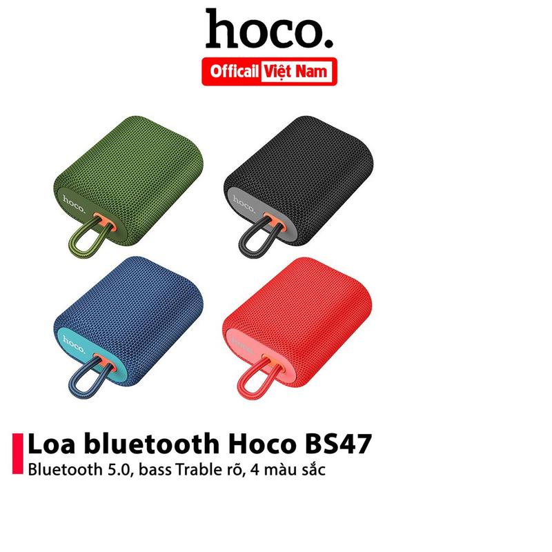Loa Bluetooth Hoco BS47 Loa Di Động Mini Không Dây Hỗ Trợ Thẻ Nhớ. Kết Nối Bằng Điện Thoại IOS Android Bảo Hành 12 Tháng