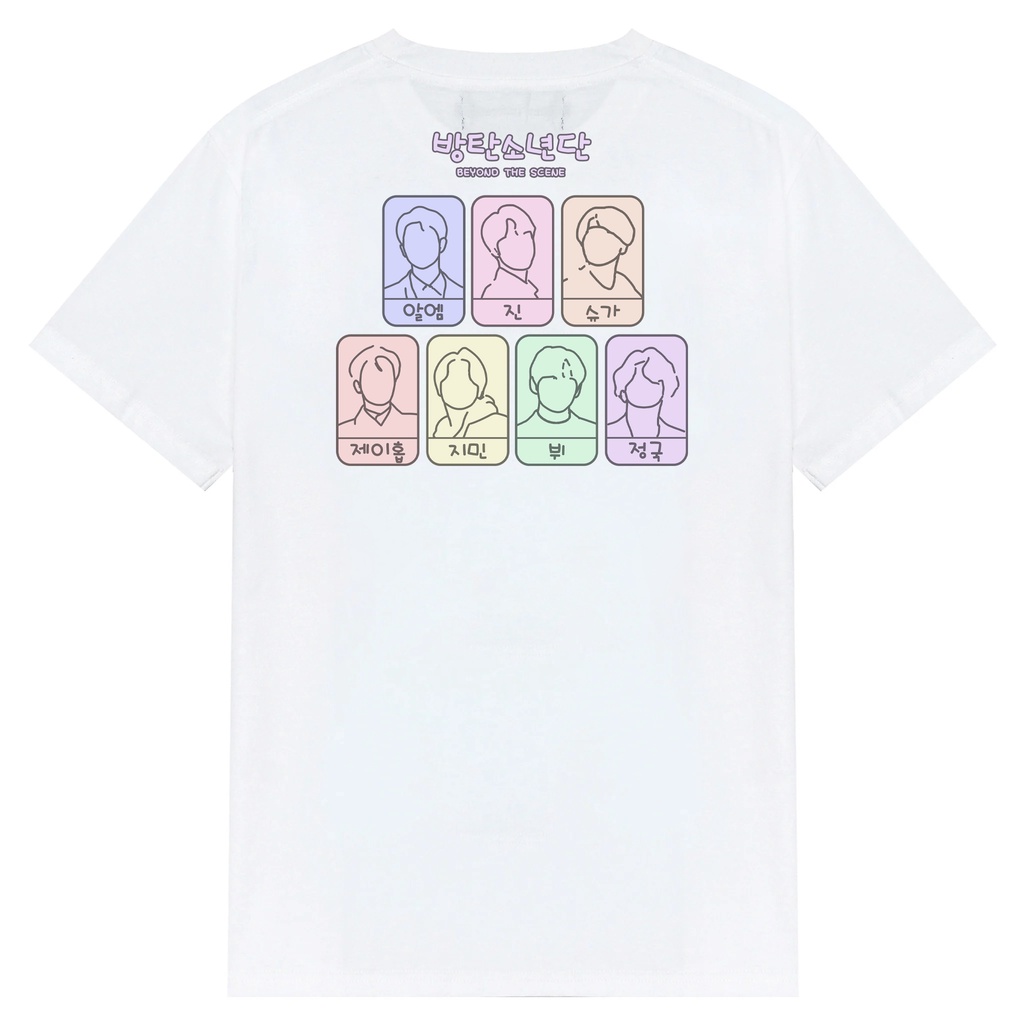 BEYOND THE SCENE TEE - Áo thun BTS unisex oversize 2 màu đen/trắng