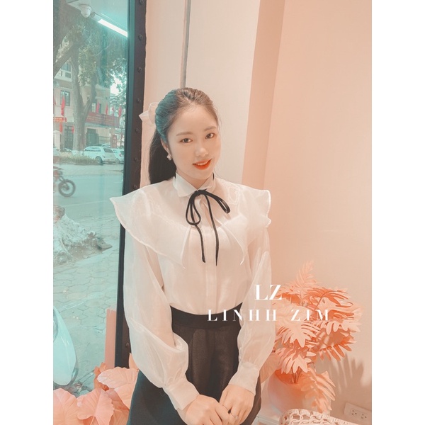 Áo Trắng Oganza -LINHH ZIM