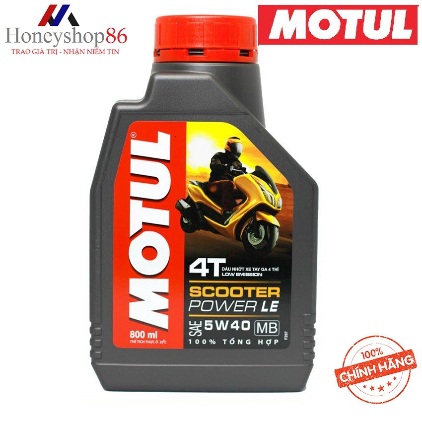 (Mua Nhiều) Nhớt Motul Scooter Power LE 5W40 Dầu nhớt cao cấp dành cho xe tay ga đời mới HONEYSHOP86