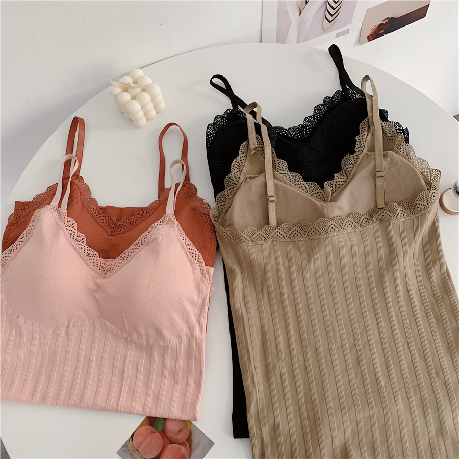 Áo lót ren mỏng hở lưng gợi cảm cổ chữ v thời trang mùa thu ấm áp dành cho nữ  | BigBuy360 - bigbuy360.vn