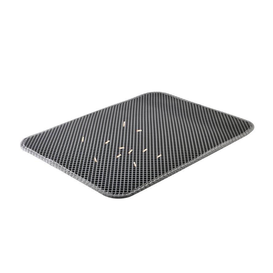 Thảm lót mèo 40x50CM Tấm lót cát hai lớp cho thú cưng Tấm lót cát rơi không thấm nước