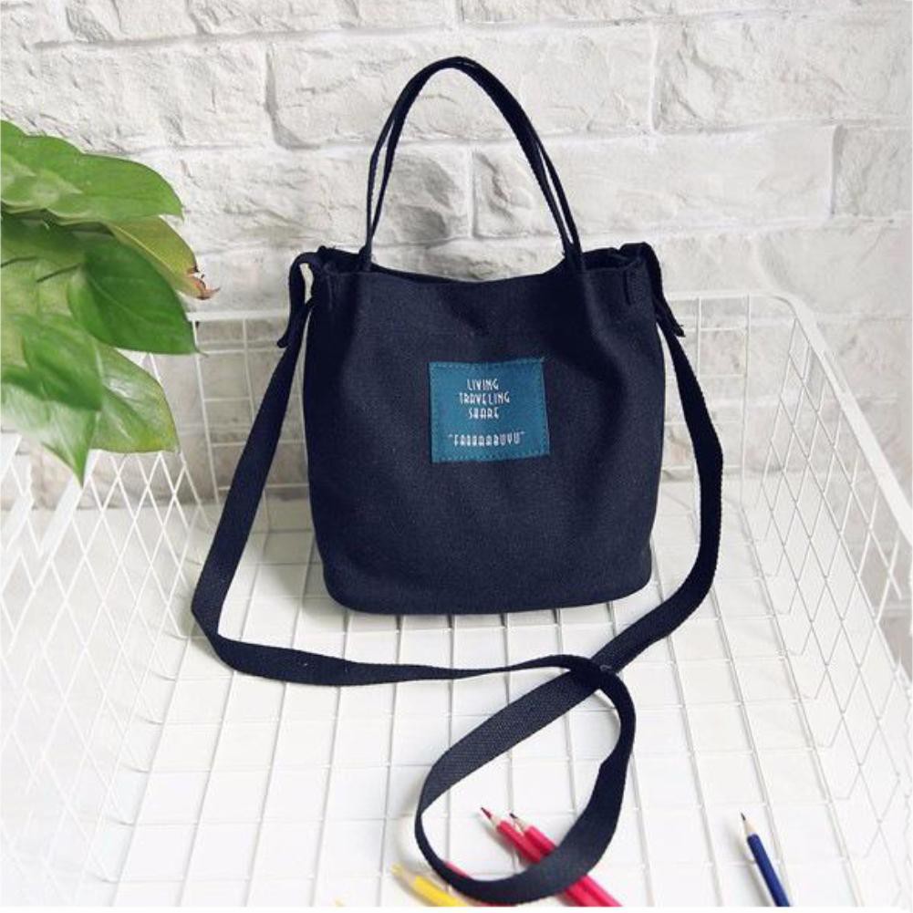 Fashion candy color canvas bag Travel bag Lady‘s bag