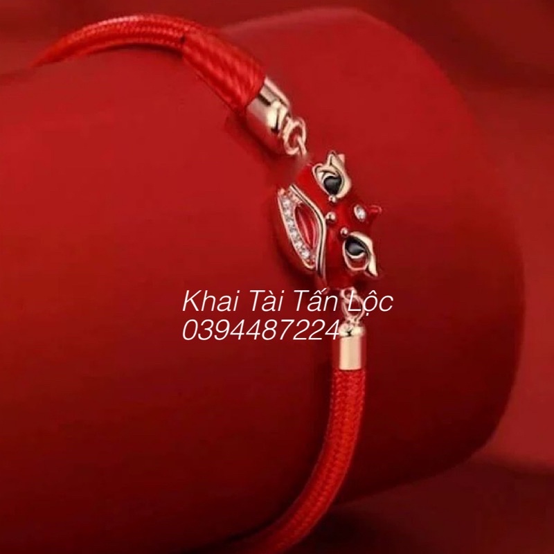 Vòng tay dây đỏ kỳ lân may mắn siêu dễ thương