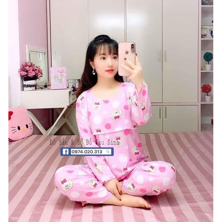 Bộ Lanh Lụa dài tay dành cho mẹ sau sinh