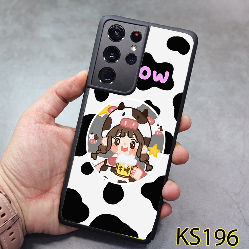 [HOT] Ốp Samsung S21 - S21 FE -  S21 PLUS - S21 Ultra - Ốp lưng Samsung in hình bò sữa siêuđẹp, độc, lạ
