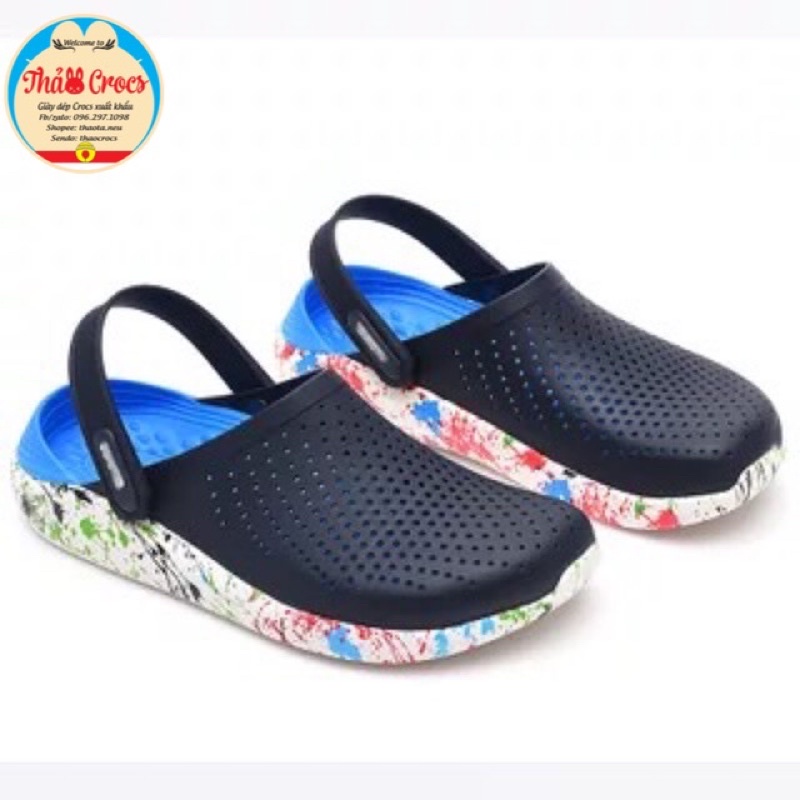 Dép sục Literide Cross đế loang, đế vảy Sơn, đế camo siêu mềm êm cho cả nam và nữ