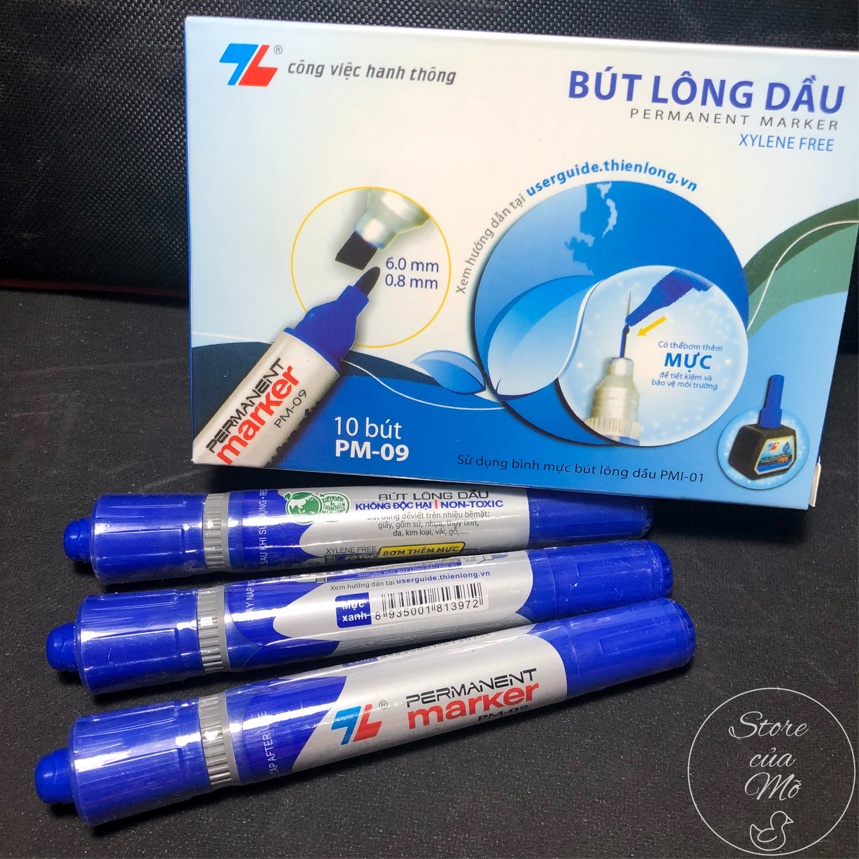 [XẢ HÀNG] Bút lông dầu T.Long PM-09 (Xanh)