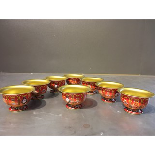 Bộ chén cúng dường tám cát tường (bộ 8  cái)