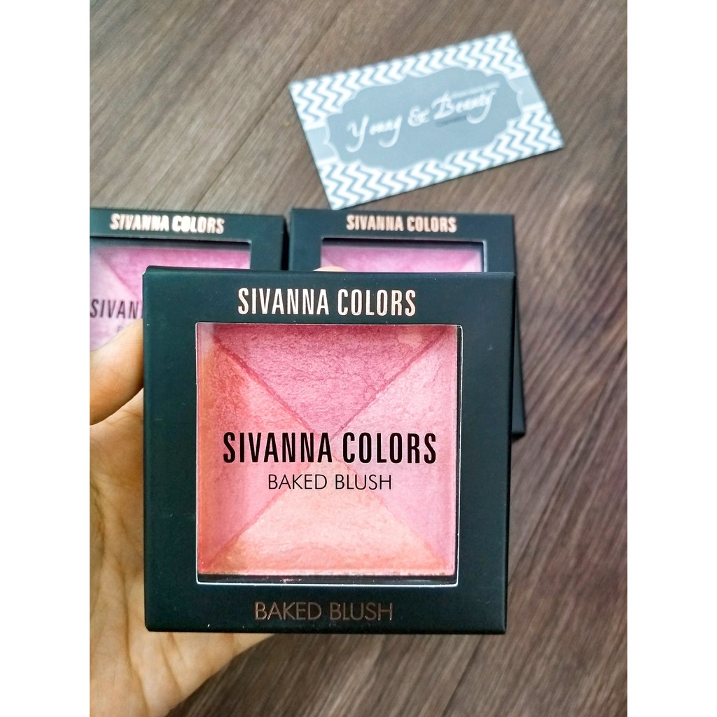 Phấn Má 4 in 1 SIVANNA COLORS Baked Blush