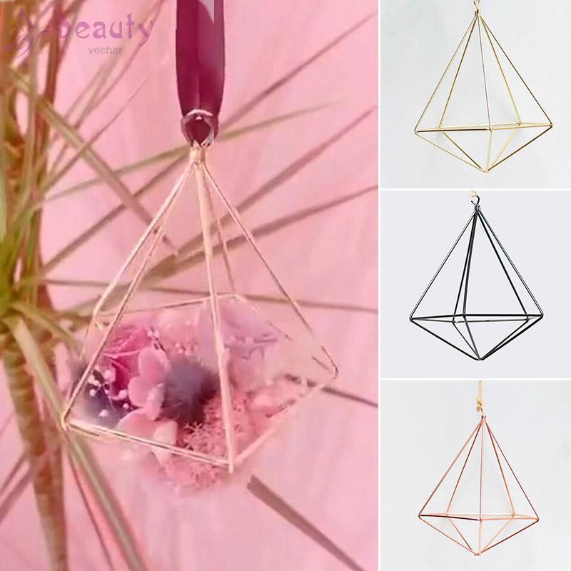 Unique Hanger Furnishing Design Basket Decoration Air Plant Flower Pot Ornament Wall Holder Garden Hanging geometric