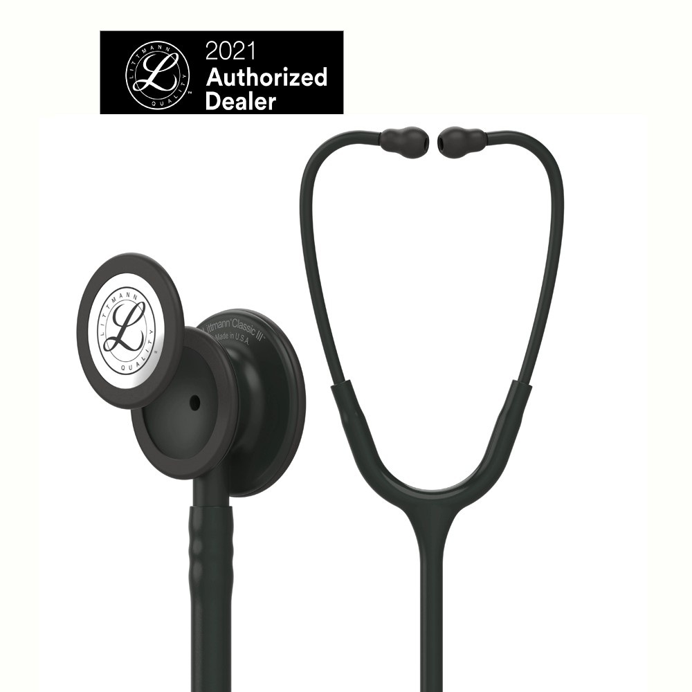 Ống nghe 3M Littmann Classic III, màu đen mặt màu khối, 27 inch, 5811