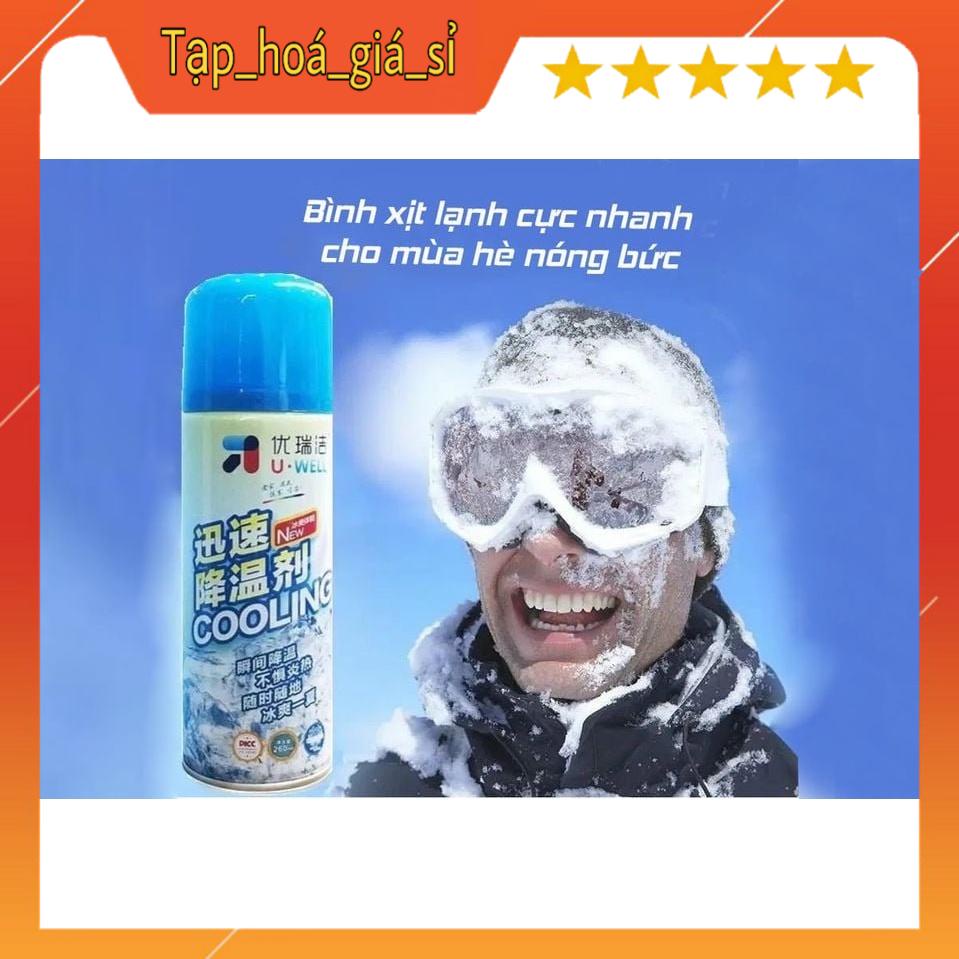 Bình Xịt Làm Lạnh Tức Thì, Xịt Mát Cơ Thể, Làm Mát Yên Xe, Ghế Ngồi Ô Tô  An Toàn 260Ml