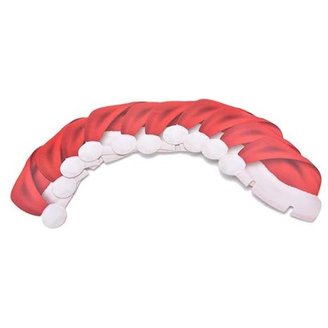 Bộ 10 cái thẻ giấy trang trí ly rượu vang hình nón giáng sinh