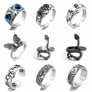  Nhẫn đeo ngón tay kim loại thiết kế động vật tùy chọn cá tính thời trang