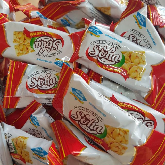 Kẹo hạt điều Soha ít ngọt gói 250g-DATE MỚI