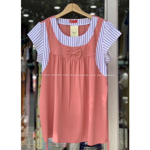 [SIZE 70-100KG] Áo bầu công sở big size cho bầu mập vải lụa cao cấp đũi co dãn thoáng mát đường may cẩn thận