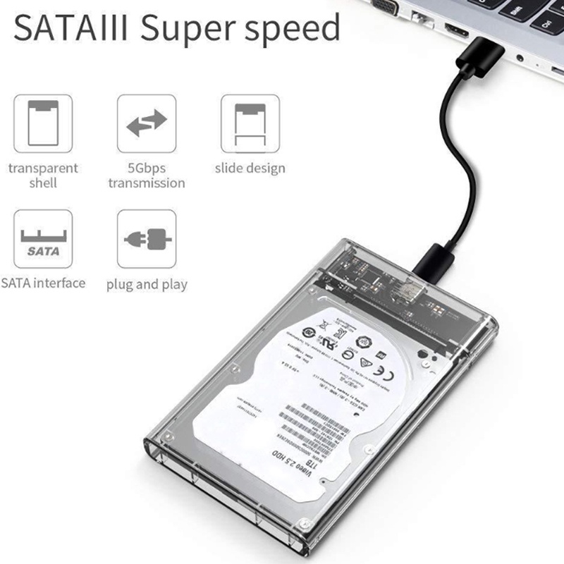 Hộp đựng ổ cứng USB3.1 Gen1 sang Type-C HDD 2.5 inch SSD SATA3 sang USB 3.1 USB C HDD Gen1 5GBps
 | WebRaoVat - webraovat.net.vn